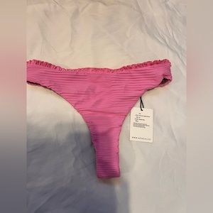 NWT Acacia Rudy Ribbed Thong Bikini Bottoms